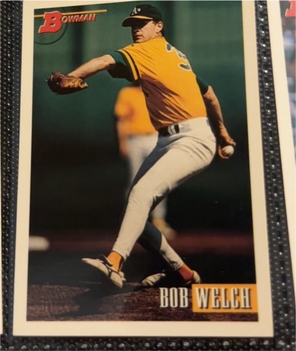 1993 Bowman #77 Bob Welch — front