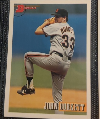 1993 Bowman #520 John Burkett — front