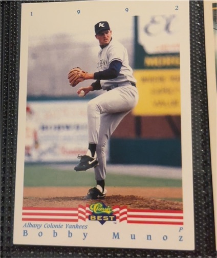 1992 Classic Best #1 Bobby Munoz — front
