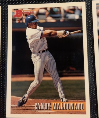 1993 Bowman #312 Candy Maldonado — front
