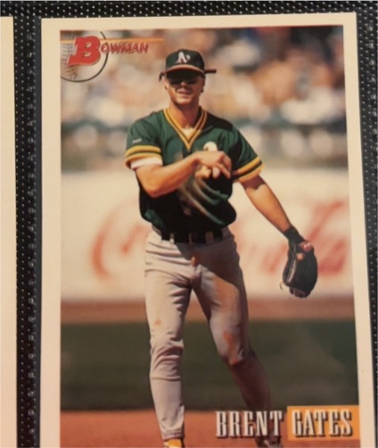 1993 Bowman #457 Brent Gates — front
