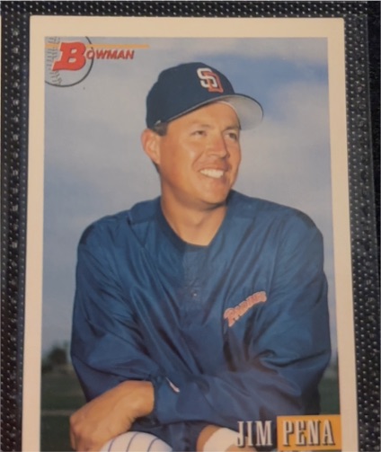 1993 Bowman #54 Jim Pena — front