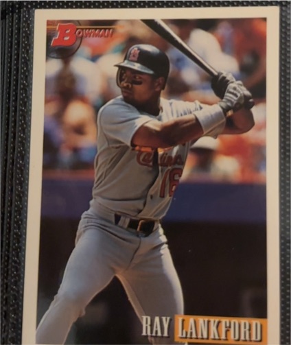 1993 Bowman #404 Ray Lankford — front