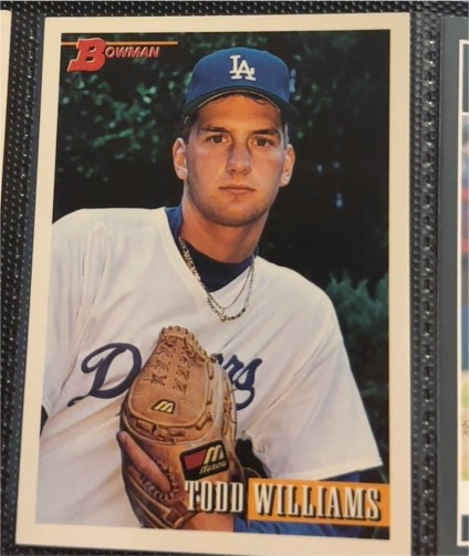 1993 Bowman #182 Todd Williams — front