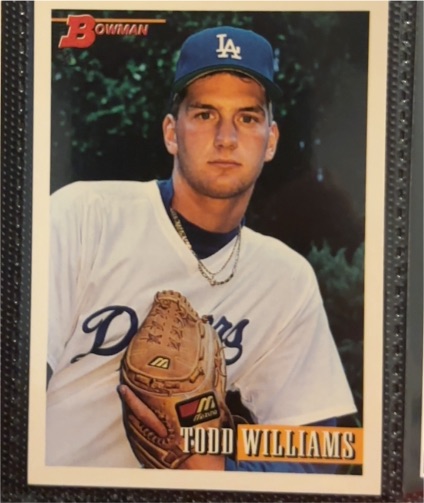 1993 Bowman #182 Todd Williams — front