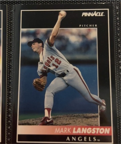 1992 Pinnacle #132 Mark Langston — front