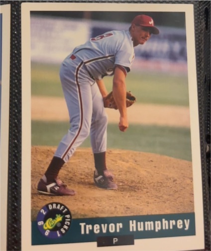 1992 Classic Draft Picks #59 Trevor Humphrey — front