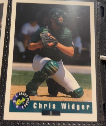 1992 Classic Draft Picks #C Chris Widger — front