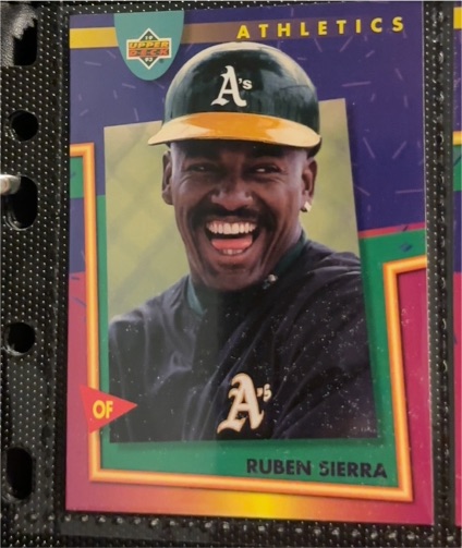 1993 Upper Deck Fun Pack #52 Ruben Sierra — front