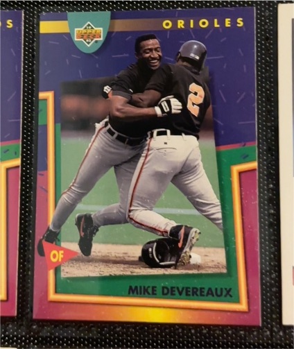 1993 Upper Deck Fun Pack #132 Mike Devereaux Baltimore Orioles — front