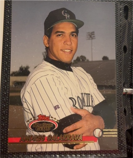1993 Topps Stadium Club #454 Andres Galarraga — front