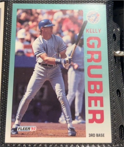 1992 Fleer #329 Kelly Gruber — front