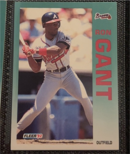 1992 Fleer #357 Ron Gant — front