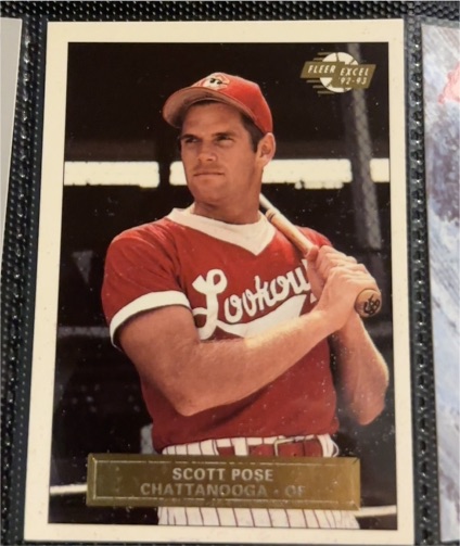 1992 Fleer Excel #27 Scott Pose — front