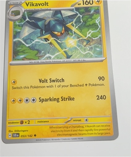 2024 Pokémon Stellar Crown #053 Vikavolt — front