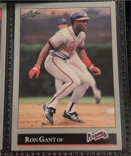 1992 Leaf #15 Ron Gant — front