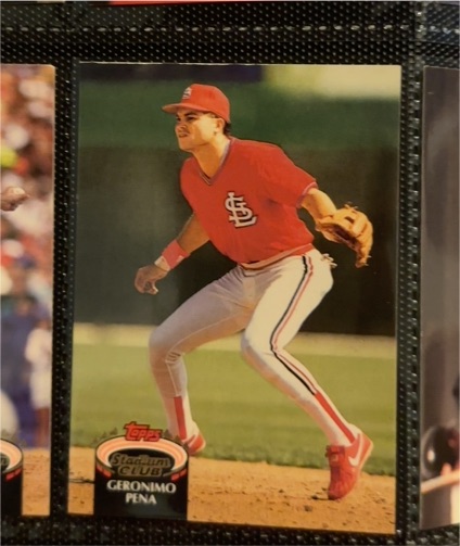 1992 Topps Stadium Club #466 Geronimo Pena — front