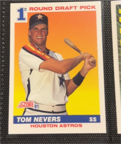 1991 Score #387 Tom Nevers — front