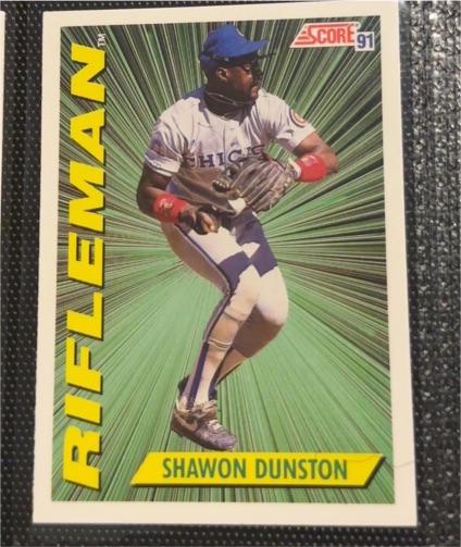1991 Score #413 Shawon Dunston Rifleman — front