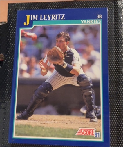 1991 Score #65 Jim Leyritz — front