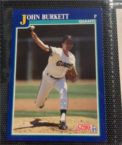 1991 Score #70 John Burkett — front