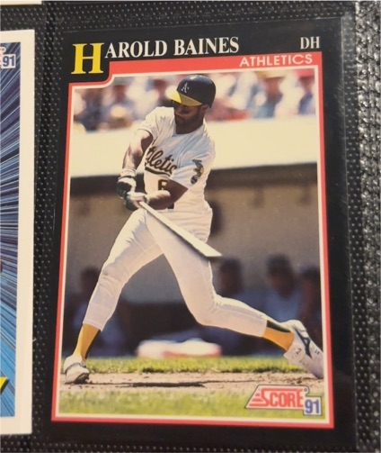 1991 Score #291 Harold Baines — front