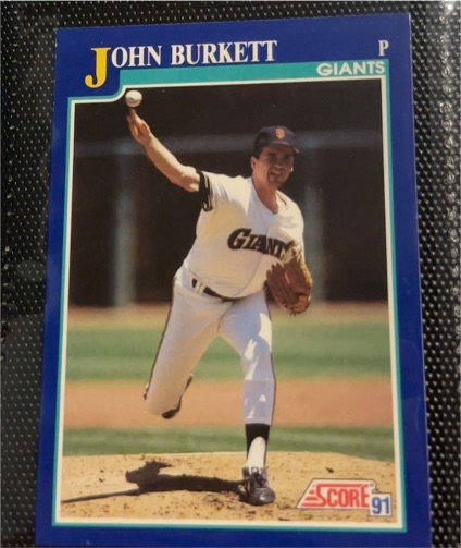 1991 Score #70 John Burkett — front
