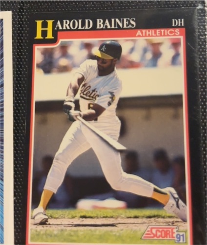 1991 Score #291 Harold Baines — front