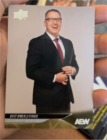 2025 Upper Deck AEW #100 Ian Riccaboni — front