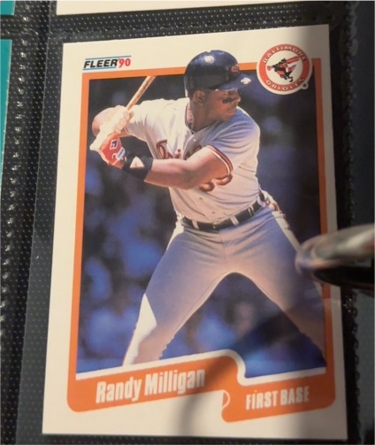 1990 Fleer #183 Randy Milligan — front