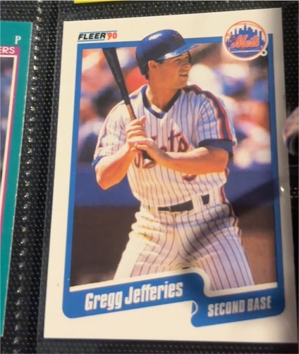 1990 Fleer #207 Gregg Jefferies — front
