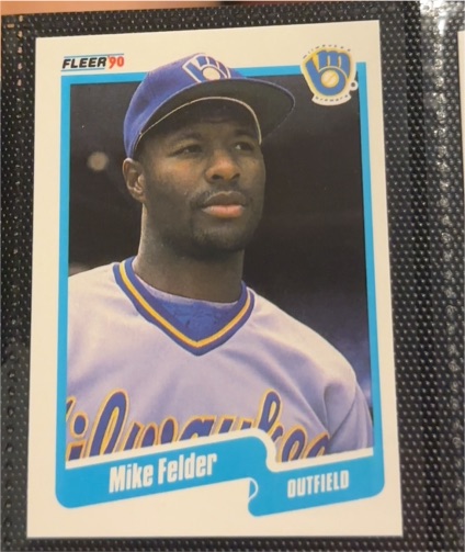 1990 Fleer #321 Mike Felder — front