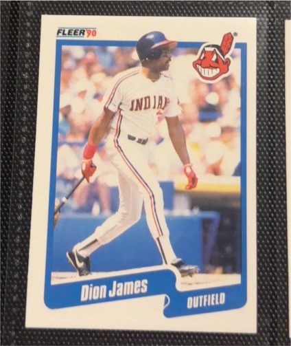 1990 Fleer #494 Dion James — front