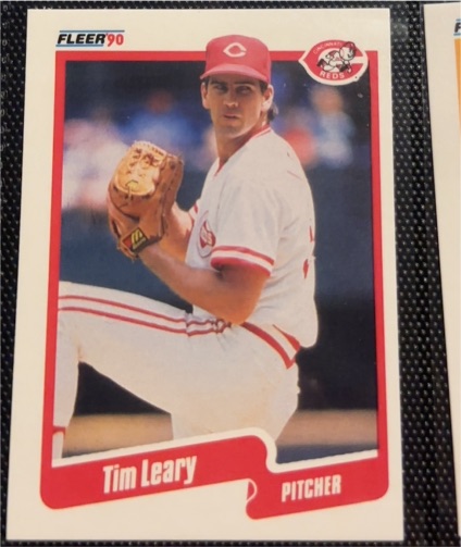 1990 Fleer #424 Tim Leary — front