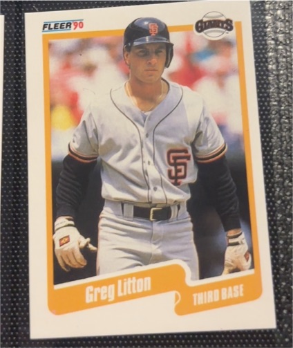 1990 Fleer #61 Greg Litton — front