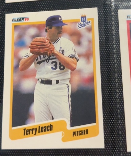 1990 Fleer #111 Terry Leach — front