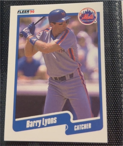 1990 Fleer #209 Barry Lyons — front