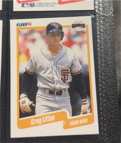 1990 Fleer #unknown Greg Litton — front