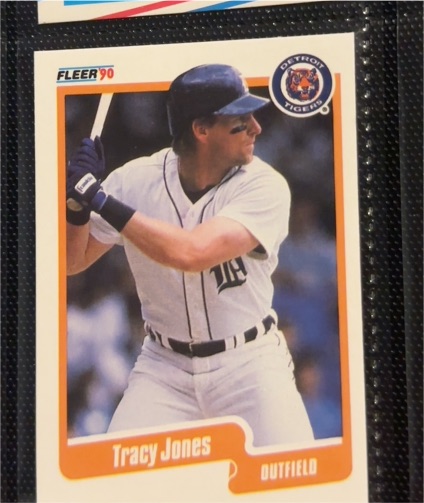 1990 Fleer #607 Tracy Jones — front