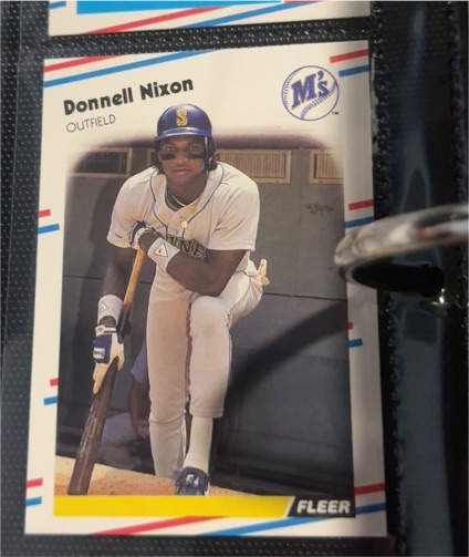 1988 Fleer #382 Donnell Nixon — front