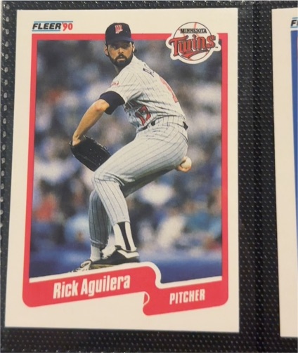 1990 Fleer #365 Rick Aguilera — front