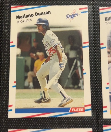 1988 Fleer #513 Mariano Duncan — front