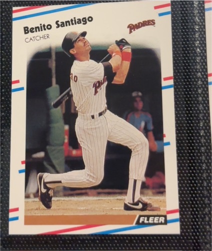 1988 Fleer #596 Benito Santiago — front