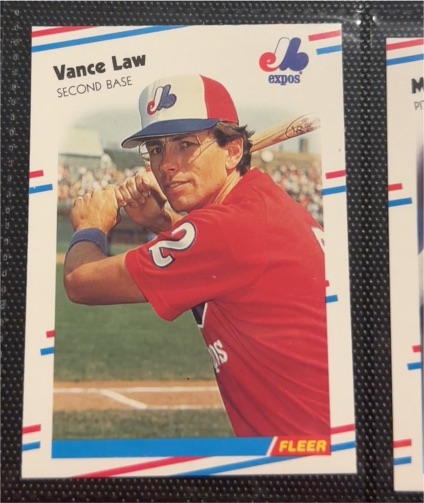 1988 Fleer #187 Vance Law — front
