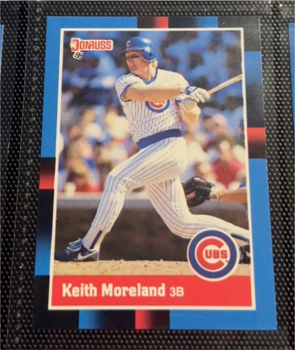 1988 Donruss #201 Keith Moreland — front