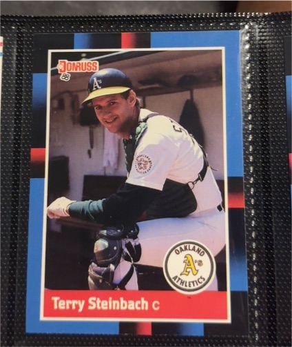 1988 Donruss #158 Terry Steinbach — front