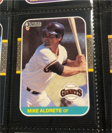 1987 Donruss #450 Mike Aldrete — front
