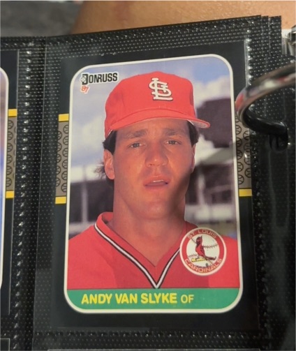 1987 Donruss #417 Andy Van Slyke — front