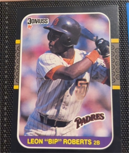 1987 Donruss #114 Leon "Bip" Roberts — front