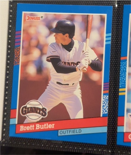 1991 Donruss #1 Brett Butler — front